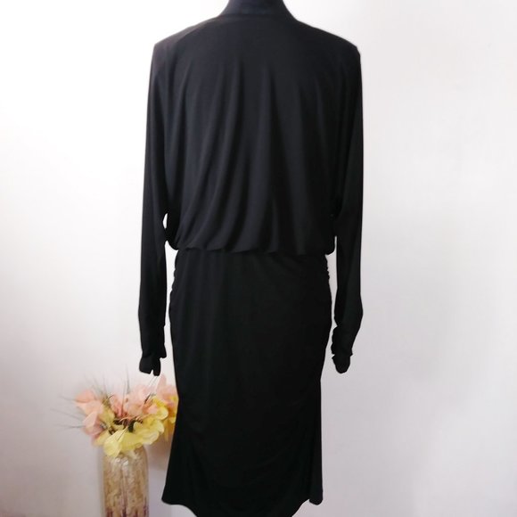 NWT Muse long sleeve black dress size 14 - Picture 5 of 9